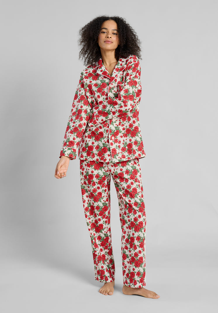 Margaret Pajama Set in Liberty Carline Roses